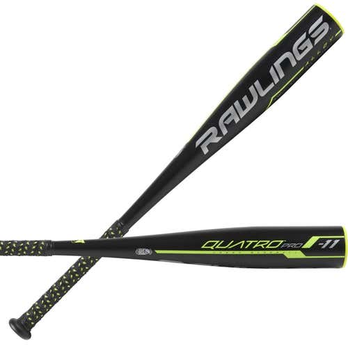 New USSSA Certified 2019 Rawlings Alloy Quatro Pro Senior Youth Bat (-11) 16 oz 27"