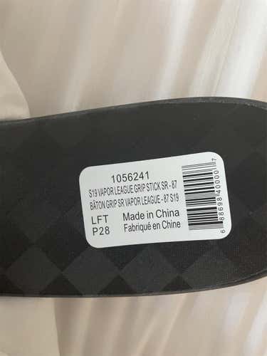 Senior Left Hand Vapor 1X Toe Pattern  Hockey Stick
