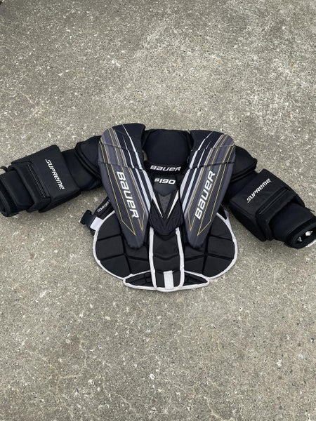 Used Intermediate Medium Bauer Supreme S190 Chest and Arm Protector Goalie Chest Protector