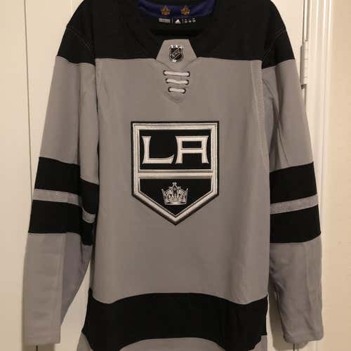 Men's LA Kings Authentic Blank Gray Adult Size 52 Adidas Pro Stock Jersey