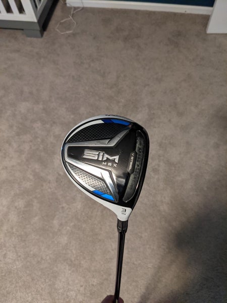 Used Men's TaylorMade Right Handed Sim Max Fairway Wood Regular Flex 3 Wood