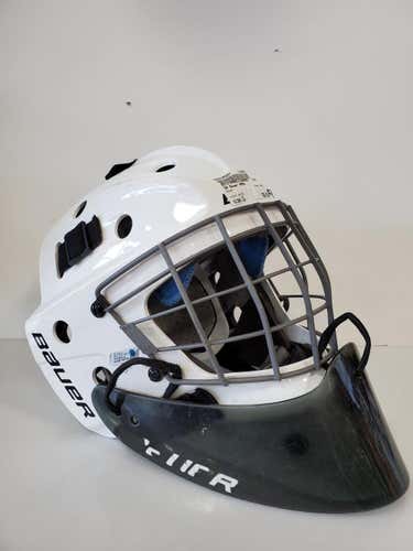 Used Bauer Nme5 Lg Ice Hockey Goalie Helmets & Masks
