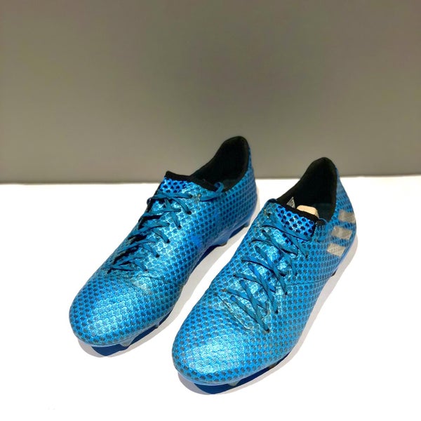 Blue Men's Molded Cleats Adidas Adidas Messi 16.1 FG Cleats-Send Offers