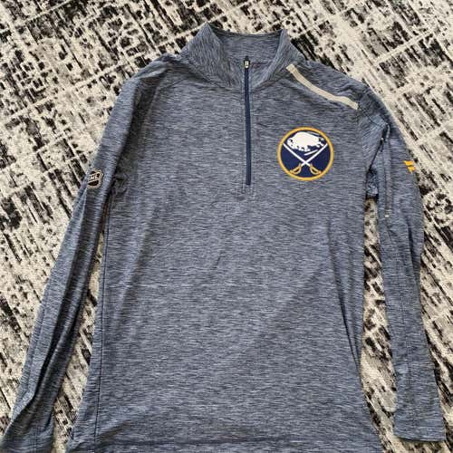 New Buffalo Sabres Team Issued 1/4 Zip M