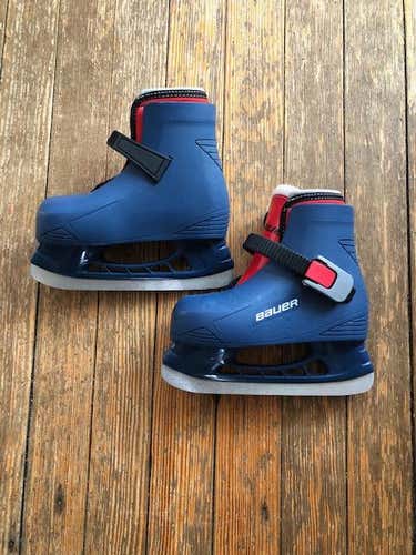Youth Used Bauer Lil Champ Hockey Skates Size 8/9