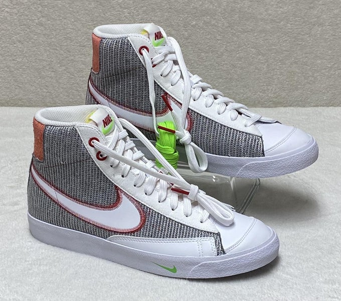 NIKE Blazer Mid '77 “Recycled Jersey Pack” Size 8.5M/10W Grey/White Sneakers