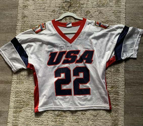 Casey Powell signed Team USA jersey