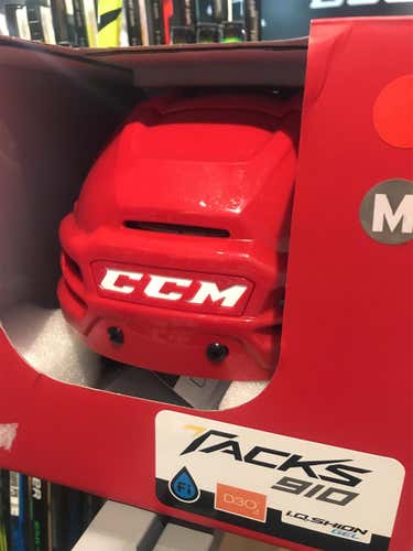 Red New Medium CCM Tacks 910 Helmet