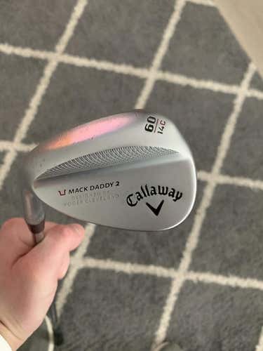 Used Men's Callaway Left Hand Mack Daddy 2 Wedge Regular Flex 60 Degree