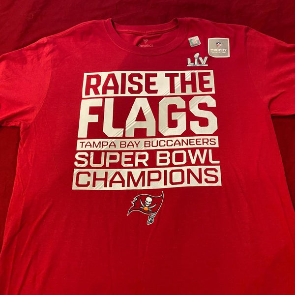 Men's Fanatics Branded Red Tampa Bay Buccaneers Super Bowl LV Champions  Schedule T-Shirt