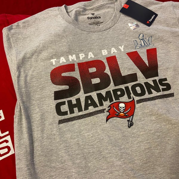 Youth Nike Charcoal Tampa Bay Buccaneers Super Bowl LV Champions Locker  Room Trophy Collection T-Shirt