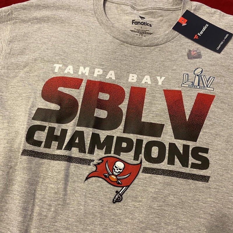 Tampa Bay Buccaneers Mens Red Nike Dri- Fit Super Bowl LV T-Shirt Size XL