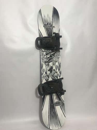 Lightly Used Kid's Lib Tech Banana Blaster 115cm Snowboard With Ride Bindings
