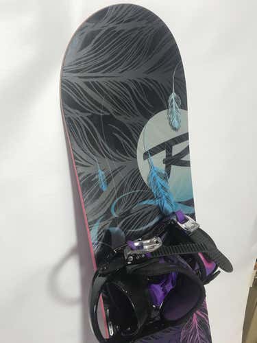 Used Women's Rossignol Gala 142cm Snowboard With Rossignol Bindings