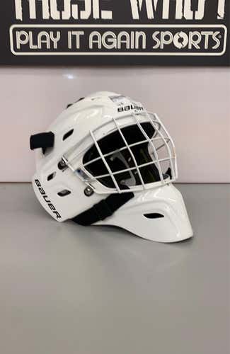 Bauer Used White Senior Goalie Mask