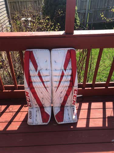 Used 35+2" CCM Extreme Flex 4 Goalie Leg Pads