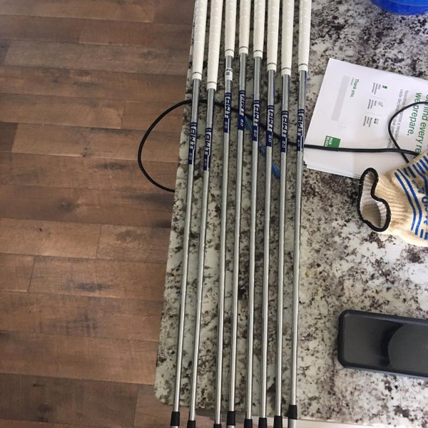 Men's Left Hand Stiff Flex Steel Shaft Iron Set