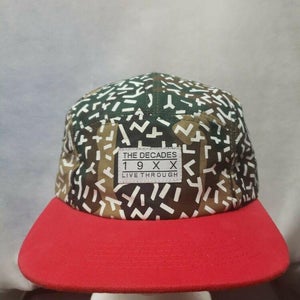 The Decades 5 Panel Strapback Camp Hat
