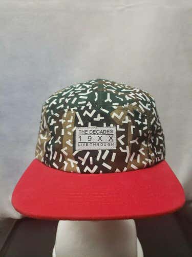 The Decades 5 Panel Strapback Camp Hat