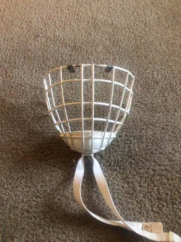 White Senior Other Cooper  Goalie Mask