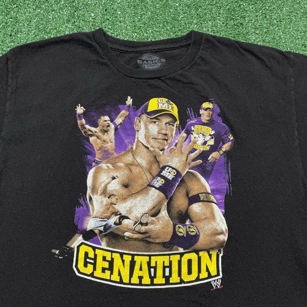 Endelig Hændelse Sæt ud John Cena T Shirt Men Medium Adult Black WWE Wrestling Cenation TV  Entertainment | SidelineSwap