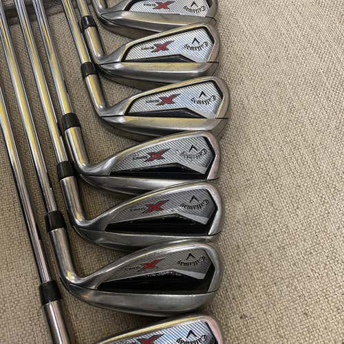 Men's Right Handed X series n415 Regular Flex Steel Shaft Iron Set