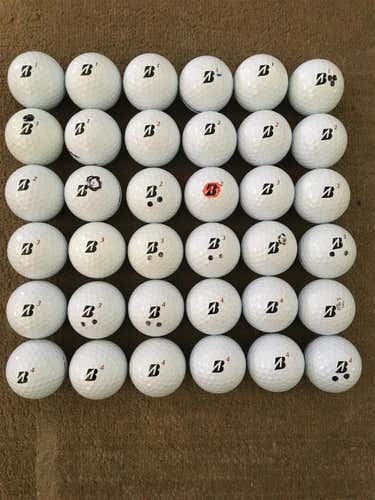 White Used Bridgestone Tour B RX 36 Pack (3 Dozen) Balls