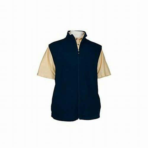 Bermuda Sands Storm Cotton Full Zip Vest (Ink, XL) Sleeveless Jacket NEW