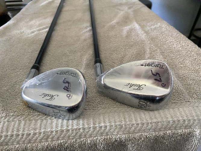 New Men's Golfworks Right Handed Maltby Toski Target Wedge Regular Flex 60* + 51*