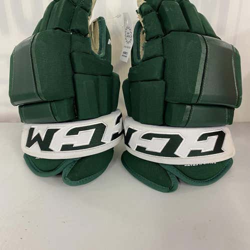 Green Senior CCM HG97 14" Pro Stock Gloves