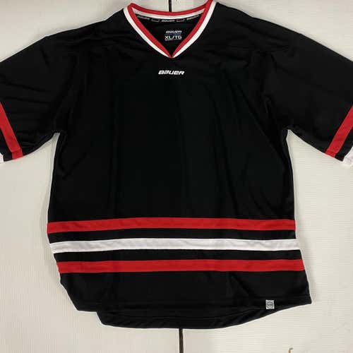 Black Adult New Bauer 900 Series Chicago Black Jersey