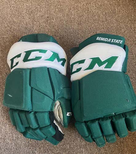 Green Used CCM HGTKPP 14" Pro Stock Gloves