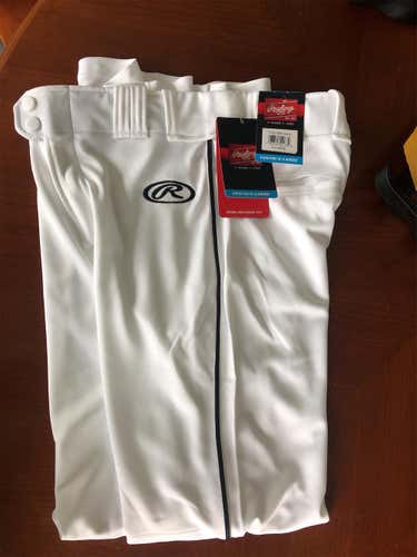 White Youth XL Rawlings Pants