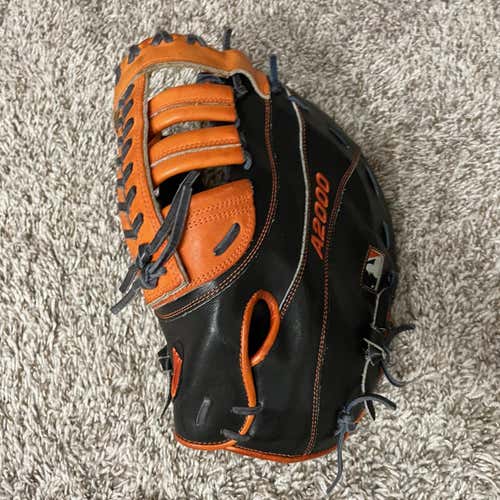 Black High School/College First Base A2000 12" Baseball Glove