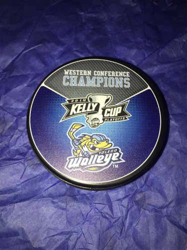 TOLEDO WALLEYE  WESTERN CONFERENCE CHAMPIONS KELLY CUP PLAYOFF  PUCK ECHL