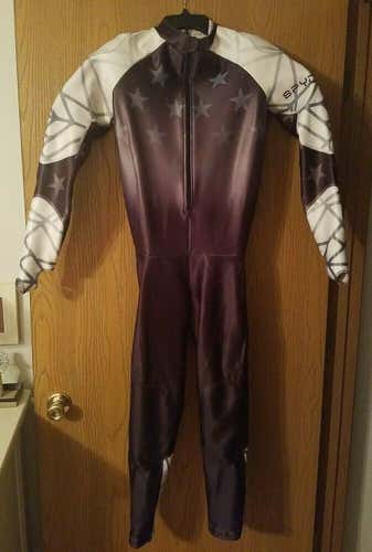 Spyder Mens WORLD CUP GS Race Suit Black XXL (Fits like XL) FIS legal, never used