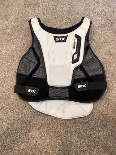 Only Worn Once!  White Adult XL STX Shield 500 Chest Protector