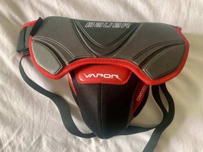 New Bauer Vapor Hockey Goalie Jock Cup Can Comfort Edge