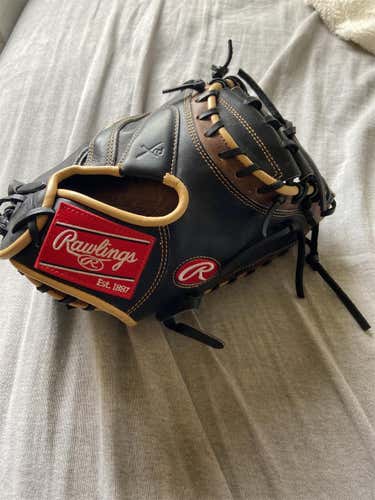 Black High School/College Catcher's Heart of the Hide R2G 33" Baseball Glove