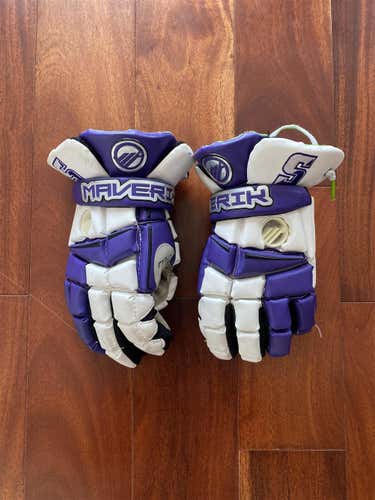 Custom Used Maverik M3 13" Lacrosse Gloves