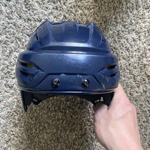 Blue Used Medium Bauer Re-Akt 95 Helmet
