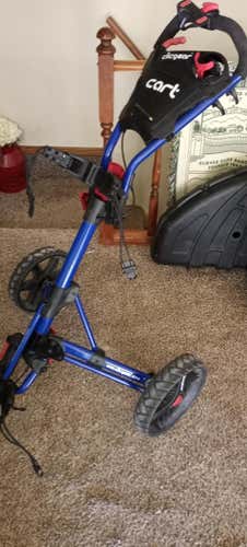 Blue Used Unisex Clicgear Push Cart