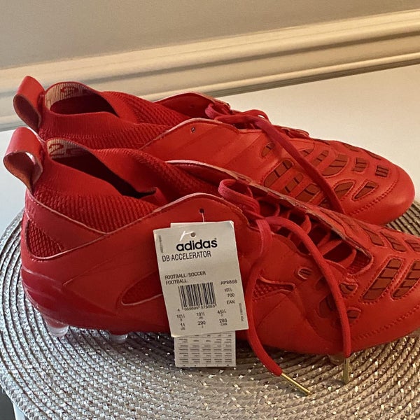 Red Men's Molded Cleats Adidas Cleats