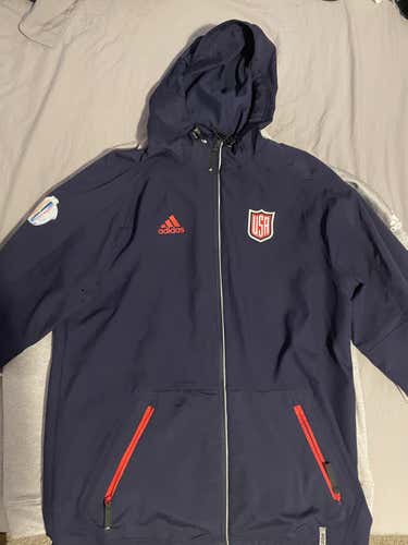 Team USA World Cup of Hockey Adidas Jacket Mens Medium