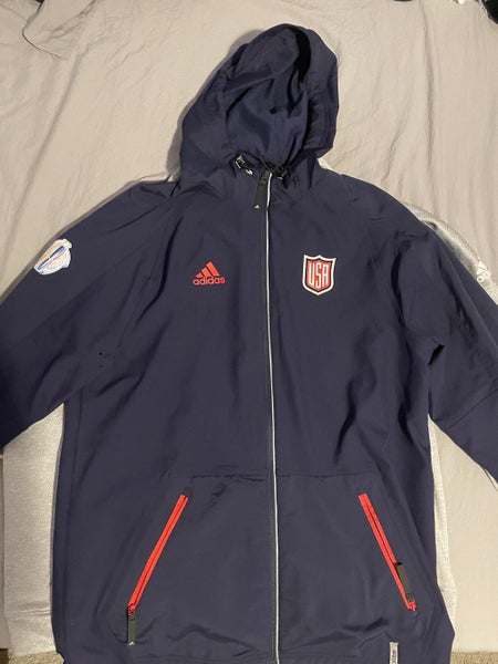 Team USA World Cup of Hockey Adidas Jacket Mens Medium