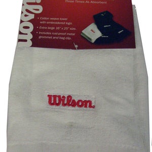 Wilson Tri-Fold Towel (White, 16"x25") Golf NEW