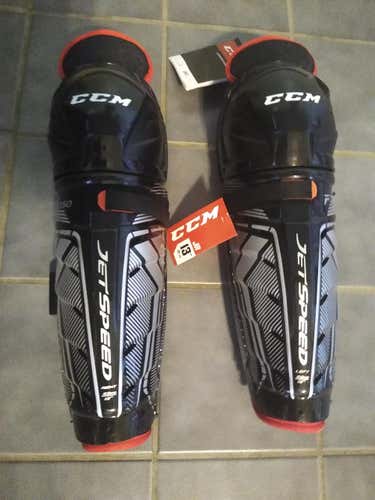 New Junior CCM JetSpeed FT350 Shin Pads