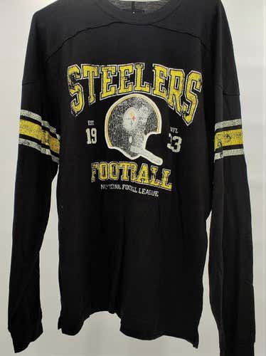 PITTSBURGH STEELERS LONG SLEEVE T-SHIRT NFL VINTAGE COLLECTION SIZE ADULT MEDIUM