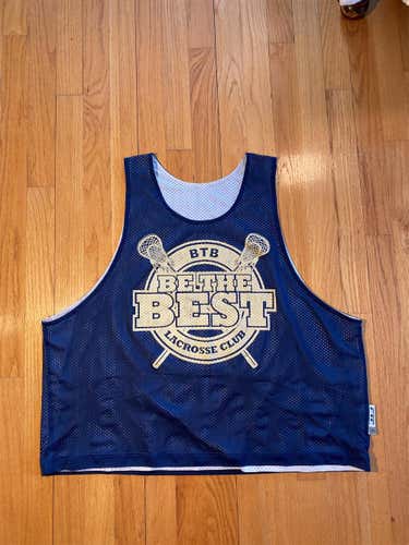 Navy Blue Be The Best Lacrosse Pinnie #90