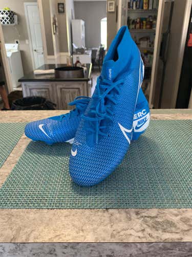 Blue Men's Molded Cleats Nike Mercurial Superfly Cleats